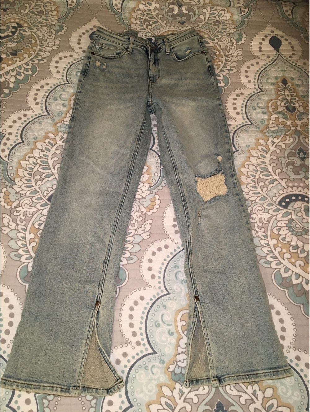 Judy Blue Light Wash Straight Leg Jeans Size 7/28